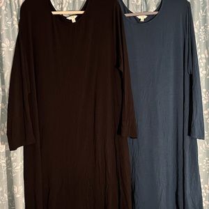 3X (24W-26W) ~ TERRA & SKY ~ Soft & Stretchy Dresses or Tunics NWOT